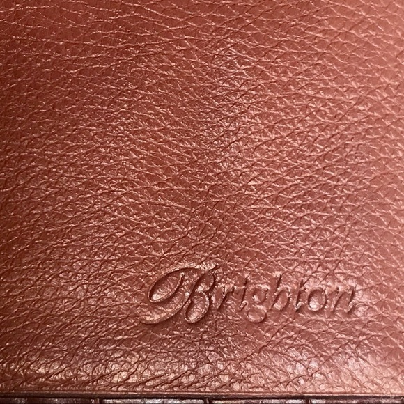 Brighton Vintage Croc Embossed Wallet with Bow - Picture 5 of 8